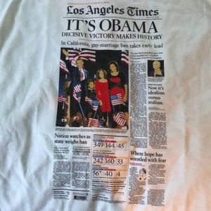 LA Times headline: It’s Obama! Nov. 6, 2008.